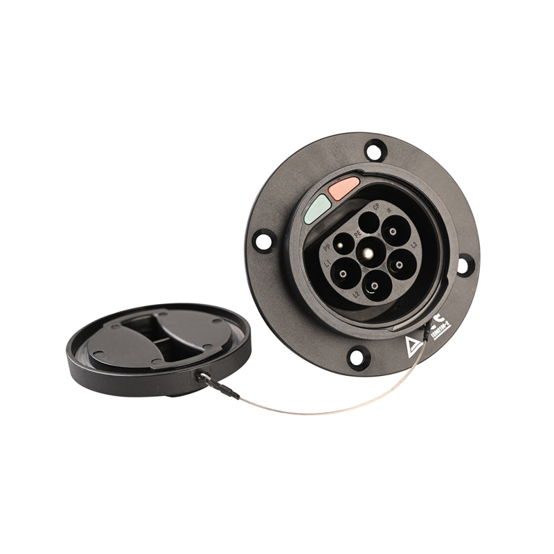 IEC Type 2 Socket 16A 32A & SAE J1772 Type 1 Socket with 1 m cable