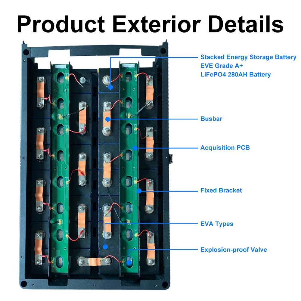 Poland stock Seplos Mason 2A active balancer V3 stacked DIY kits battery case