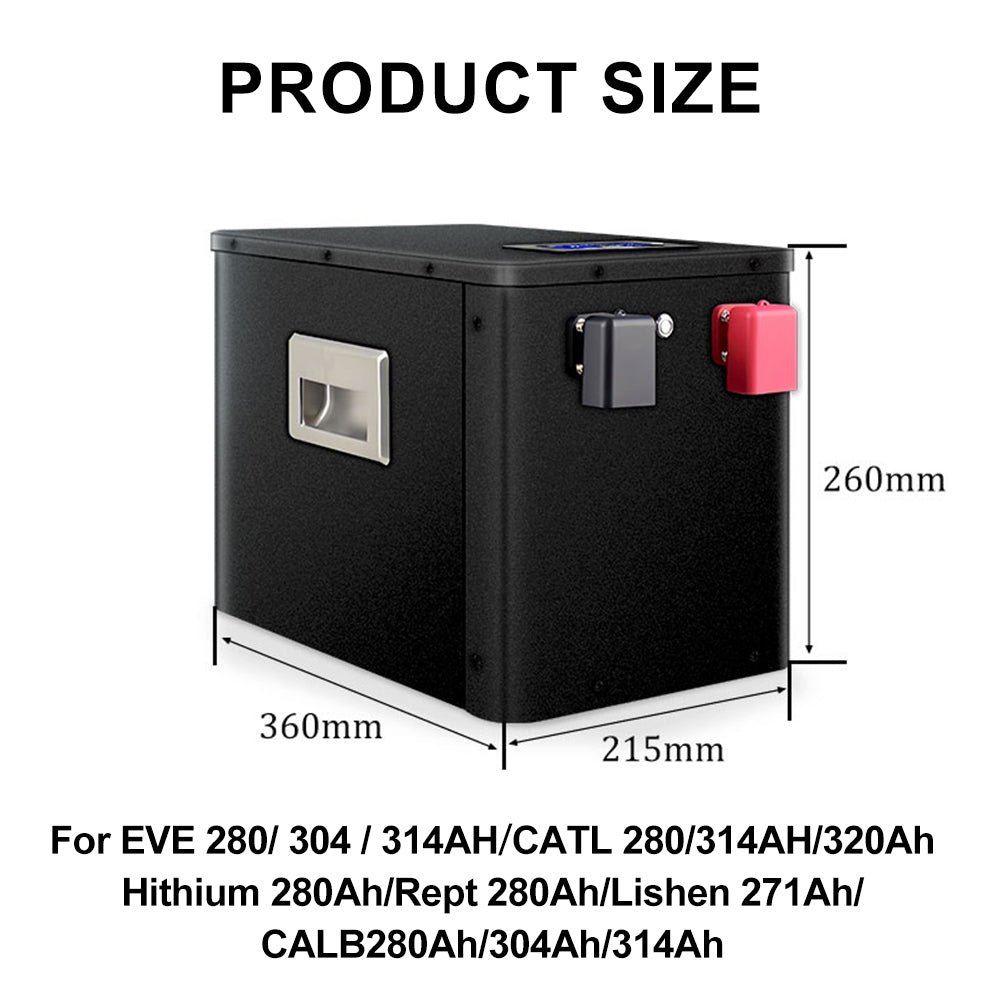 EU stock 12V 280AH 300AH 314AH battery case DIY kits with JK-B1A8S20P BMS