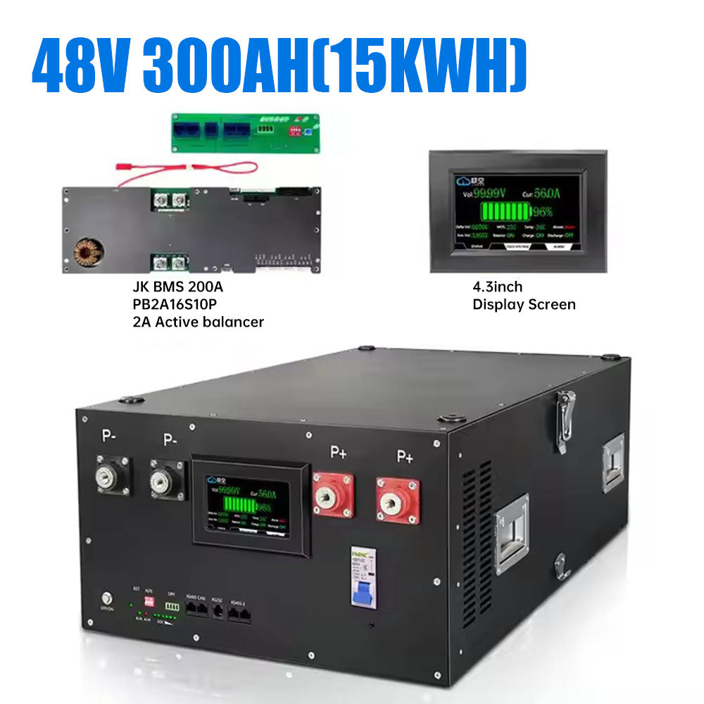 EU free shipping 16S 51.2V 280AH 300AH 314AH 330AH battery DIY kits with JK BMS