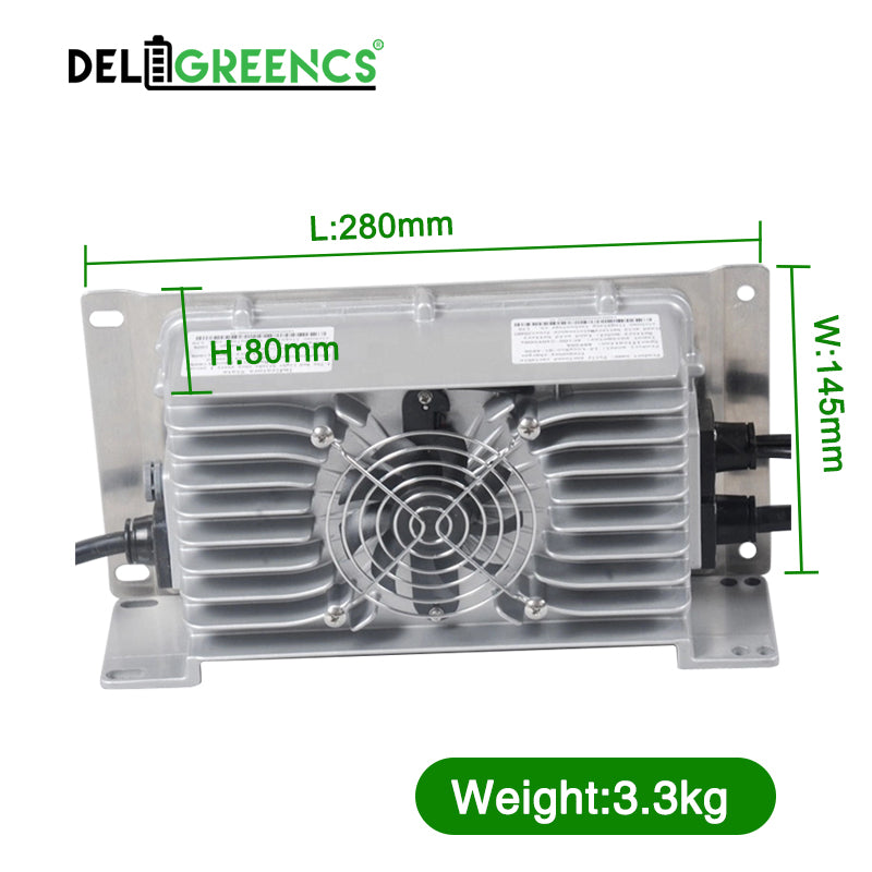 Chargeur 3,3 kw Deligreen OBC à bord niveau IP67 3,3 kw 96 V 108 V 32A OBC EV chargeur de batterie de voiture électrique solaire