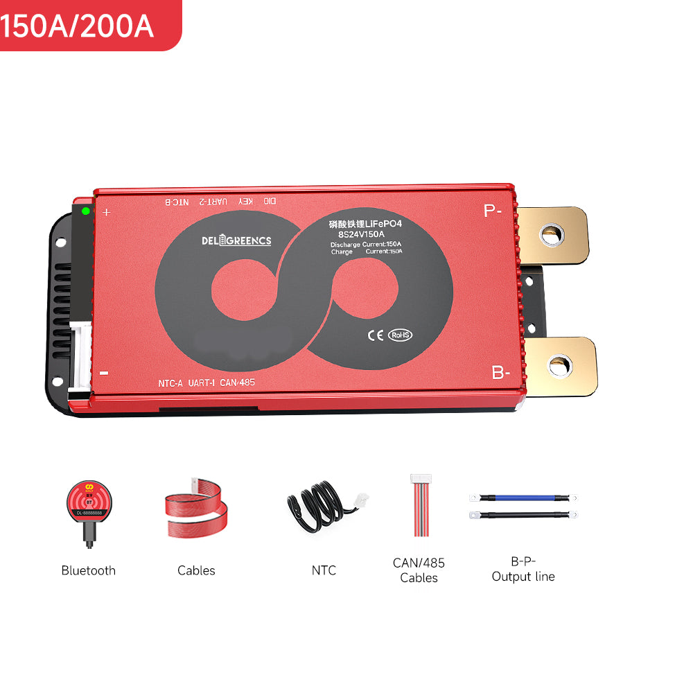 Deligreen BMS 4S12V 200A Smart BMS with bluetooth from China warehouse