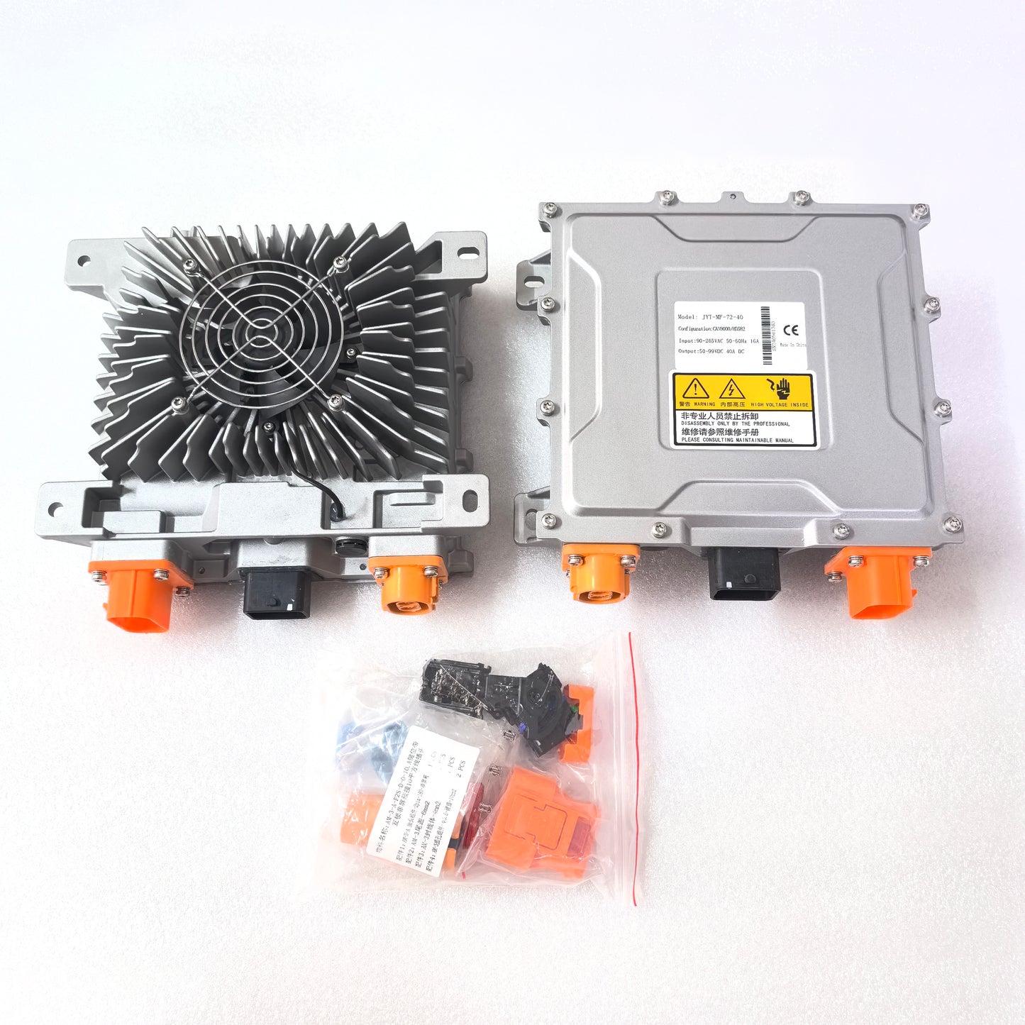 Air Cooled JYT-MF-312-10 312V 10A 220~450V · 12A OBC On Board Charger