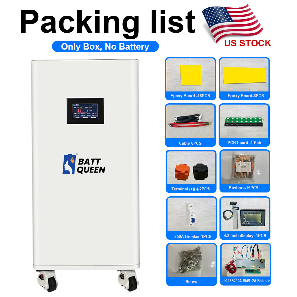 USA free shipping Deligreen Vertical 51.2V 280ah 304ah 314ah lifepo4 battery DIY kits with JK BMS