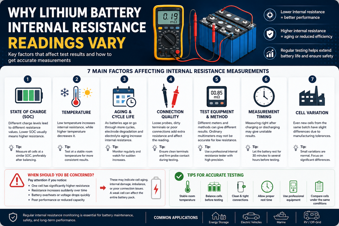 Why Lithium Battery Internal Resistance Varies: 7 Key Factors Explained ？
