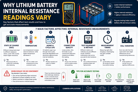 Why Lithium Battery Internal Resistance Varies: 7 Key Factors Explained ？