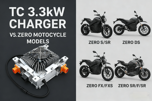 ⚡ TC 3.3kW Charger vs. Zero Motorcycle Models (S / DS / SR / FX): Which One Gets the Biggest Boost?