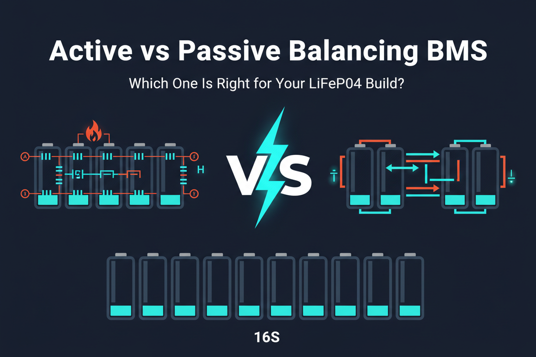 Active Balancing vs Passive Balancing BMS: Which One Is Right for Your LiFePO4 Battery Build?