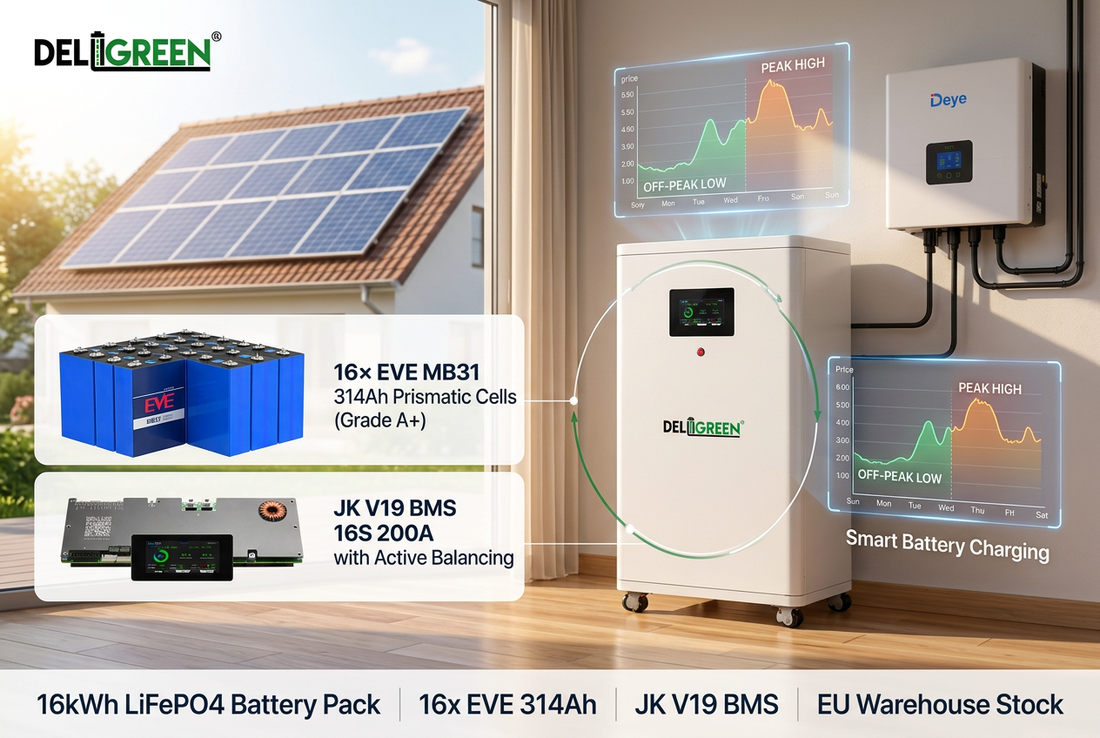 Dynamic Tariffs & Negative Electricity Prices in Europe: How Fast Does a 16kWh Home Battery Pay for Itself?
