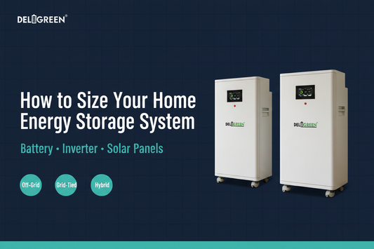 How to Size Your Home Energy Storage System: Battery, Inverter & Solar Panels
