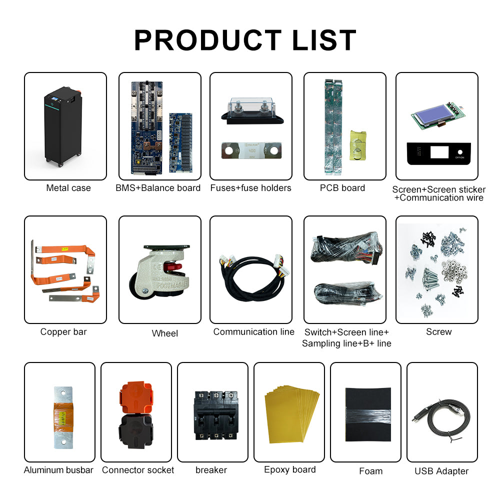 EU stock 16KWH 16pcs 51.2v CATL 314ah Seplos Mason V4 DIY LFP battery pack