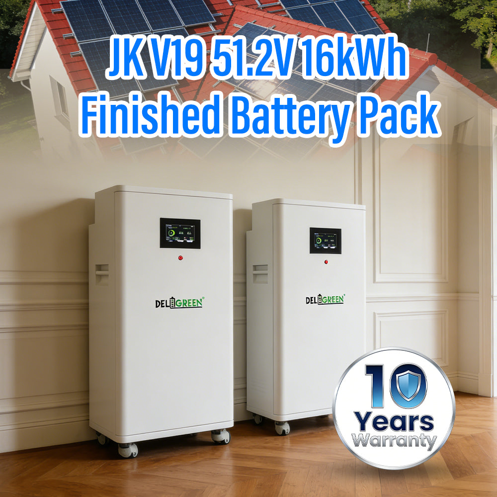 EU warehouse 16KWH 51.2V 314ah Battery pack with  JK V19 200A BMS 16 PCS EVE 314ah battery inside