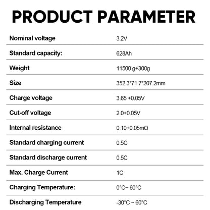 EU stock EVE MB56 628Ah LiFePO4 Battery Cells Grade A battery cells
