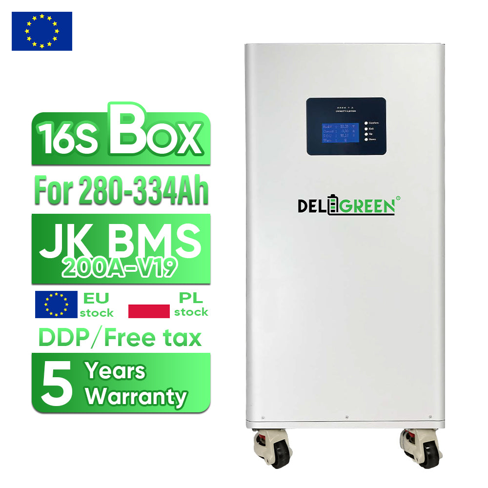EU free shipping V15 V19 16S Vertical 51.2V 280ah 304ah 314ah lifepo4 battery DIY kits with JK BMS