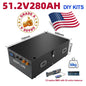 USA stock  free shipping Seplos V3.0 DIY kits battery case with 16S 200A BMS 2A active balancer