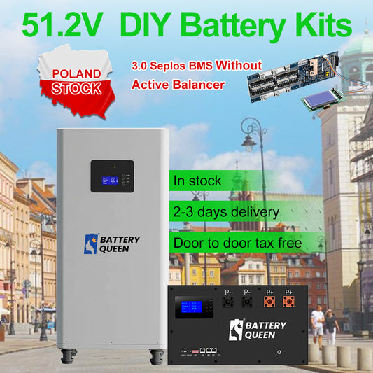 Poland free shipping Seplos V2.0 DIY kits battery case with 16S 200A BMS