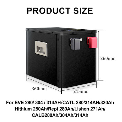 EU stock 12V 280AH 300AH 314AH battery case DIY kits with JK-B1A8S20P BMS
