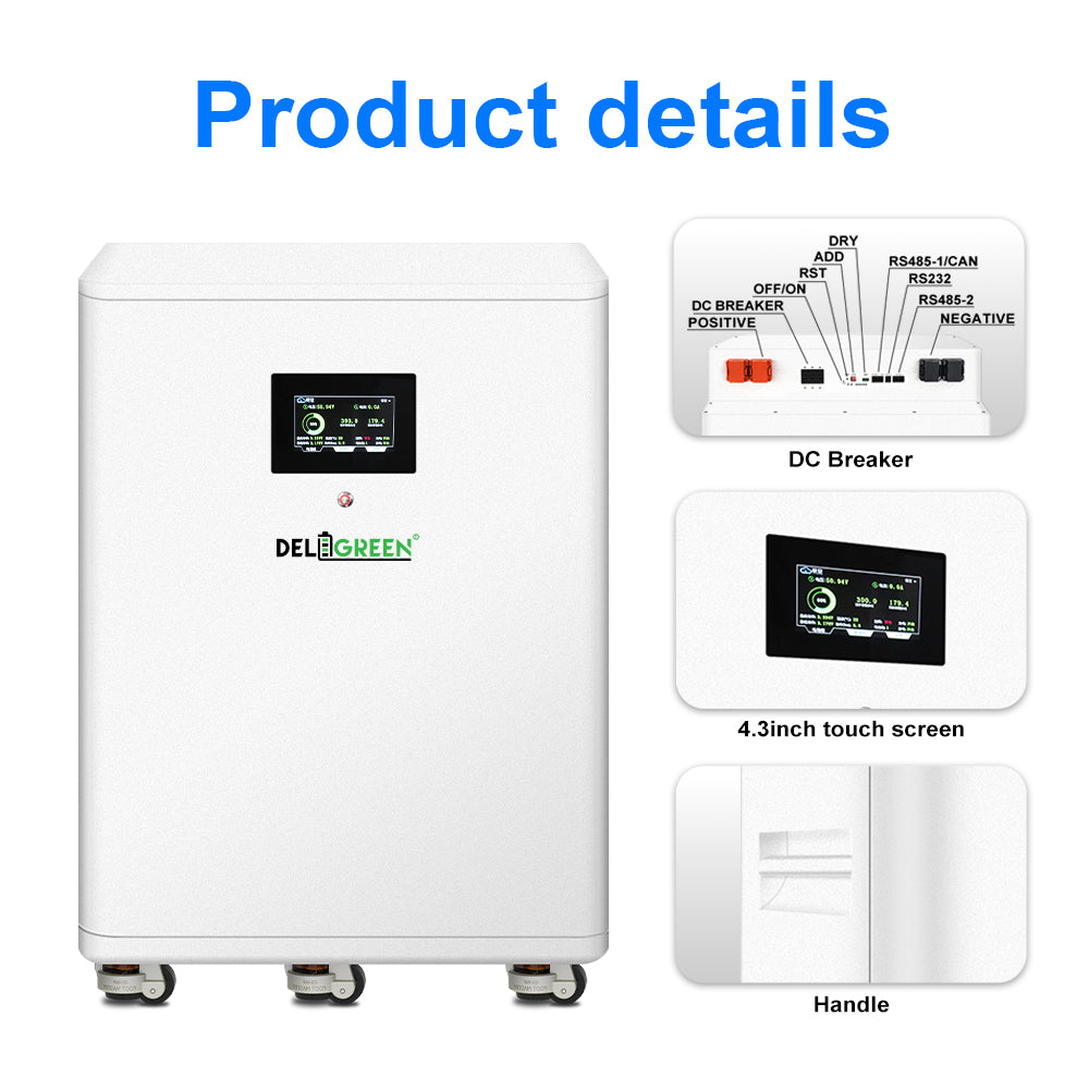 EU warehouse 32kwh DIY kits with JK V19 16S 300A BMS （can put 16 pcs EVE 628AH inside）