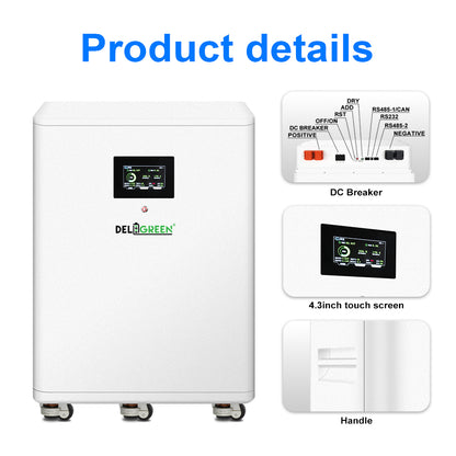EU warehouse 32kwh DIY kits with JK V19 16S 300A BMS （can put 16 pcs EVE 628AH inside）