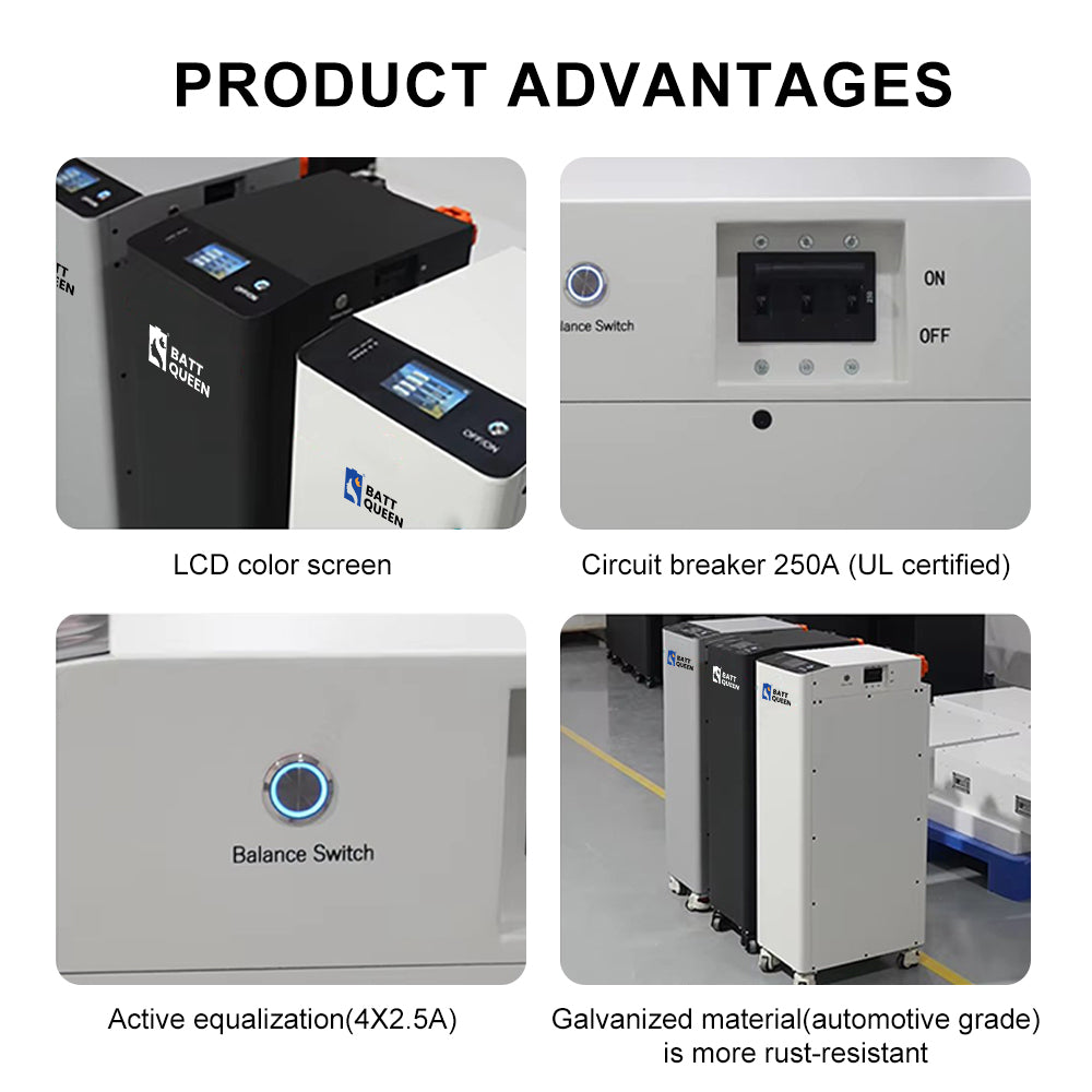 Poland Stock 16KWH 51.2V 314ah Battery pack with Seplos V4 and 314ah battery inside