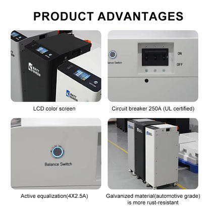Poland Stock 16KWH 51.2V 314ah Battery pack with Seplos V4 and 314ah battery inside