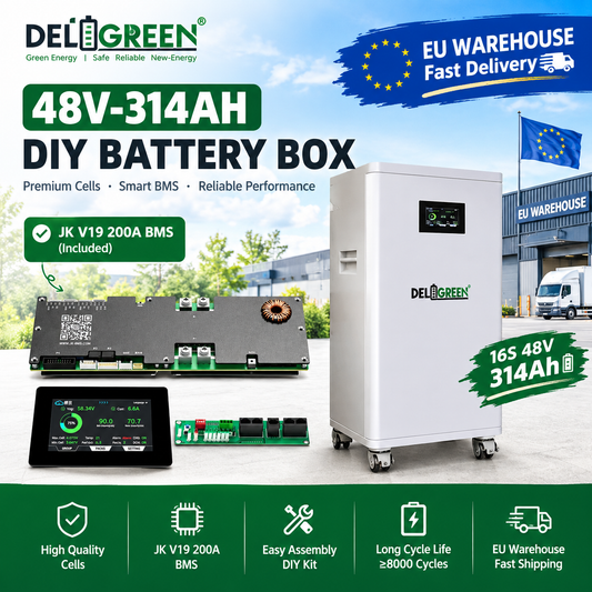 EU free shipping V15 V19 16S Vertical 51.2V 280ah 304ah 314ah lifepo4 battery DIY kits with JK BMS