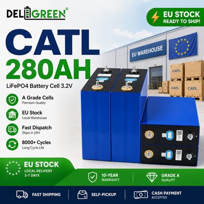 Tax free in EU CATL 280AH Grade A Prismatic LifepPO4 3.2V battery cells
