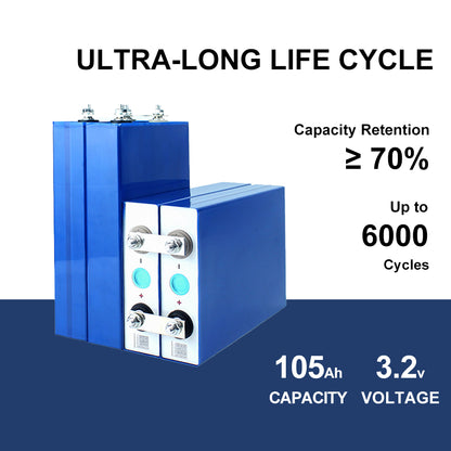 EVE 105AH LF105 Tax free shipping EU warehouse LFP 3.2V 100ah battery cells