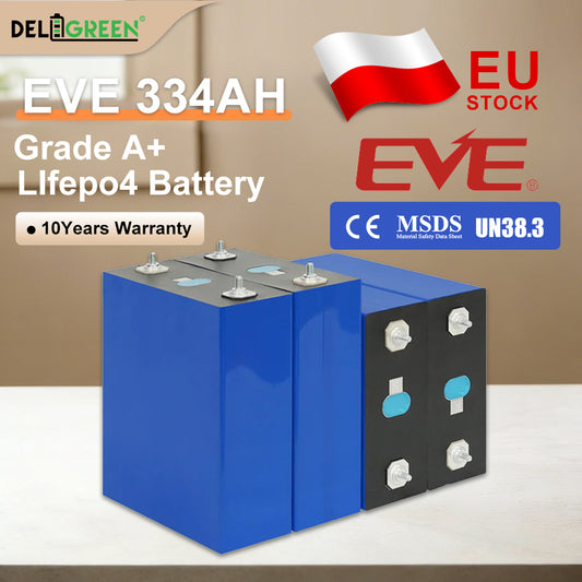 EU Free shipping EVE 334ah LiFePO4 Battery Cells Grade A battery cells
