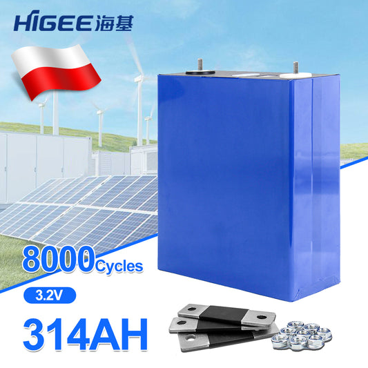 EU stock Higee 314AH 330ah Free shipping 8000 cycles LFP 3.2V battery cell