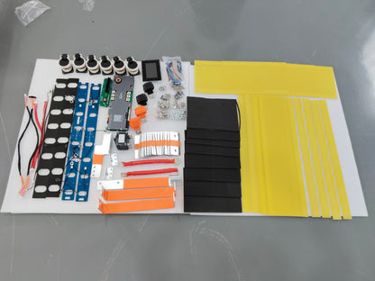 NEW version 32kwh DIY kits battery case with JK V19 16S 300A BMS for 16 pcs EVE 628AH
