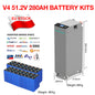 EU free shipping 15KWH 16pcs 51.2v EVE  LF280K Seplos V4 DIY battery pack