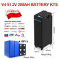 EU free shipping 14.4KWH 16pcs 51.2v CATL 280ah Seplos V4 DIY LFP battery pack